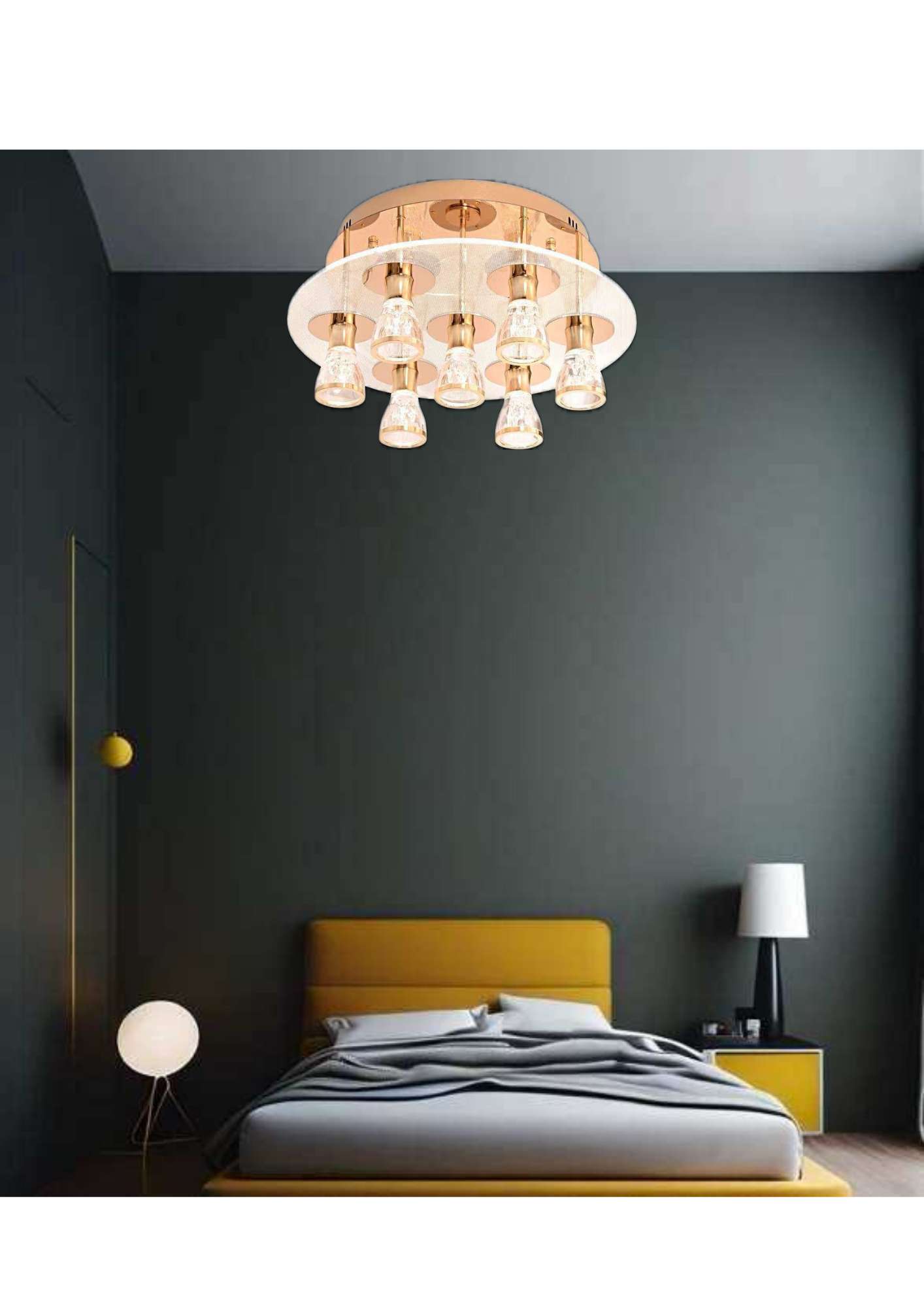 Beyond Lights - Bulb Crystal Ceiling Light-LC